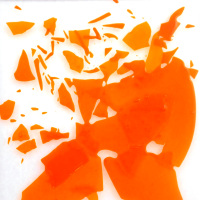 confetti coef 82 Orange transparent