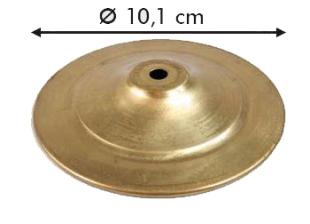 Dessus lampe en laiton diamètre 100 mm