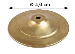 Dessus lampe en laiton diamètre 40 mm